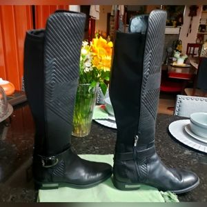 Vince Camuto Sexy Black Riding Boots size 7 or 37.5